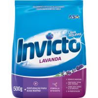 Detergente em Pó Invicto Lavanda Sachê 500g - Cod. 7898031172963