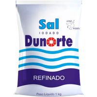 Sal Refinado Dunorte Iodado 1kg - Cod. 7898124620012