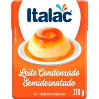 Leite Condensado Italac Semidesnatado 270g - Cod. 7898080640529C24
