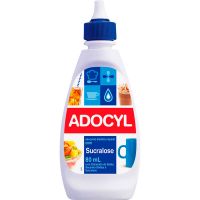 Adoçante Líquido Adocyl Sucralose 80ml | Caixa com 12 Unidades - Cod. 7896094914070C12
