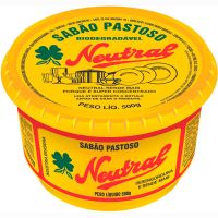 Sabão em Pasta Neutral Tradicional 500g | Caixa com 18 Unidades - Cod. 7896270200805C18