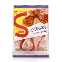 Coxa Congelada de Frango Interfolhado Sadia 1kg | Caixa com 12 Unidades - Cod. 17893000005966