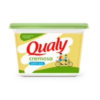 Margarina Vegetal Cremosa sem Sal 500g Qualy|Caixa com 6kg | 12 unidades - Cod. 27893000383009