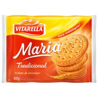 Biscoito Maria Vitarella Tradicional 400g | Caixa com 20 Unidades - Cod. 7896213000455C20