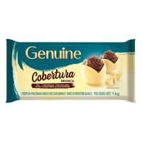 Cobertura de Chocolate em Barra Cargill Genuine Fracionada Branco 1kg | Caixa com 10 Unidades - Cod. 7896036000168C10