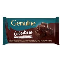 Cobertura de Chocolate em Barra Cargill Genuine Fracionada Meio Amargo 1kg | Caixa com 10 Unidades - Cod. 7896036000151C10
