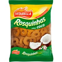 Rosquinha Vitarella Coco 350g | Caixa com 20 Unidades - Cod. 7896213002503C20