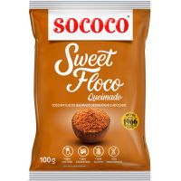 Coco em Flocos Sococo Sweet Floco Queimado 100g | Caixa com 24 Unidades - Cod. 7896004400747C24