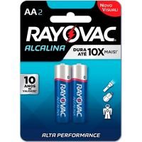 Pilha Rayovac Alcalina AA Com 2 Unidades | Caixa com 24 Unidades - Cod. 7896009728013C24