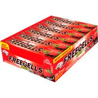 Drops Freegells 3X1 Morango com Recheio de Chocolate Display com 12 Unidades | Caixa com 36 Displays - Cod. 7891151039604C36