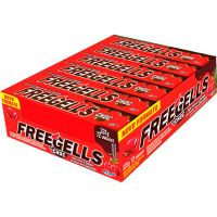 Drops Freegells Cereja com Recheio de Chocolate Display com 12 Unidades | Caixa com 36 Displays - Cod. 7891151039567C36