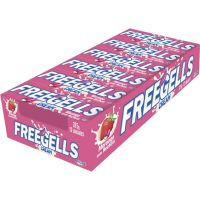 Drops Freegells Cream Morango com Recheio Cremoso Display com 12 Unidades | Caixa com 36 Displays - Cod. 7891151039666C36
