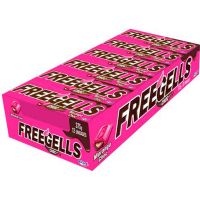 Drops Freegells Morango com Recheio de Chocolate Display com 12 Unidades | Caixa com 36 Displays - Cod. 7891151039512C36