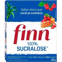 Adoçante em Pó Finn Sucralose 0,8g | Caixa com 1000 Unidades - Cod. 17898928577496