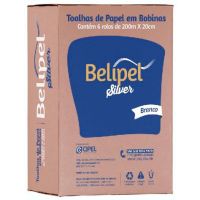 Papel Toalha Belipel Silver em Bobinas 20cmx200M com 6 Rolos | Caixa com 6 Unidades - Cod. 7898945448048C6