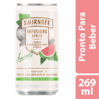 Vodka Smirnoff Infusions Spritz Watermelon & Mint 269ml - Cod. 7893218003795