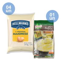 Combo - Compre 4 unidades de Maionese Hellmann's bag 2,8Kg e ganhe 1 unidade de Purê de Batatas Knorr bag 1.01Kg - Cod. C47945