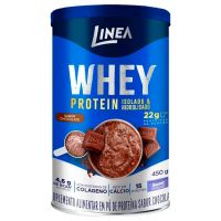 Suplemento Alimentar Linea Whey Protein Chocolate Lata 450g - Cod. 7896001282605
