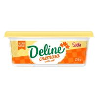 Margarina Deline com Sal 250g | Caixa com 24 Unidades - Cod. 17893000979939