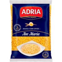 Macarrão Adria Massa com Ovos Ave Maria 500g | Caixa com 20 Unidades - Cod. 7896205788255C20