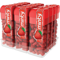 Pastilha Mini Minty Morango V2 14g | Caixa com 12 Unidades - Cod. 7896451902306C12