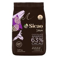 Gotas de Chocolate Sicao Seleção Amargo 63% Cacau 1,01kg - Cod. 20842098287