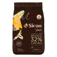 Gotas de Chocolate Sicao Seleção Branco 32% Cacau 1,01kg - Cod. 20842098027