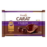 Cobertura de Chocolate em Barra Puratos Carat +Sabor Coverlux Meio Amargo 1,01kg - Cod. 5410687121915