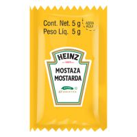 Mostarda Heinz Sache 5g | Caixa com 176 unidades - Cod. 17896102502203C176