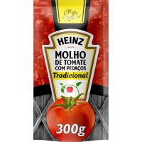 Molho Tomate Tradicional Heinz 300g | Caixa com 6 Unidades - Cod. 7896102501896C6