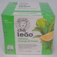 Cha Citrico(laranja,limão & Cidreira) leao com 10 Envelopes | Caixa com 2 Unidades - Cod. 7891098041524C2