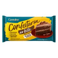 Cobertura de Chocolate em Barra Genuine Confeitaria ao Leite 1,05kg - Cod. 7896036099025