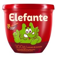 Extrato de Tomate Elefante Pote 300g | Caixa com 24 Unidades - Cod. 7896036000717C24
