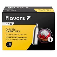 Gás para Chantilly Flavors Pro N°20 Pressurizado Com 10 Unidades - Cod. 7898938133616
