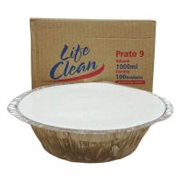 Marmitex de Alumínio Life Clean Fechamento Manual N°9 - Cod. 7908182700134