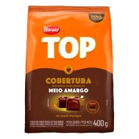 Cobertura de Chocolate em Gotas Harald Top Meio Amargo 400g - Cod. 7897077836617