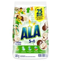 Detergente Em Pó Ala Cuidado Do Coco Bag 500G | Caixa Com 27 unidades - Cod. 7891150061460C27