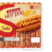 Salsicha Hot-Dog Sadia 3kg | Caixa com 12 Unidades - Cod. 17891515593459