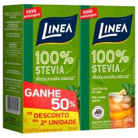 Adoçante Líquido Linea 100% Stevia 60ml Com 2 Unidades - Cod. 7896001282414