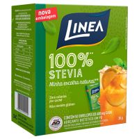 Adoçante em Pó Linea 100% Stevia Sachê 0,6g Com 50 Unidades - Cod. 7896001210110