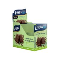 Chocolate Linea Zero Açúcar Vegano ao Leite com Nibs de Cacau 30g | Display com 15 Unidades - Cod. 7896001283015