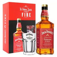Kit Whisky Jack Daniels Fire 1L c/ 01 Copo - Cod. 7898945131346