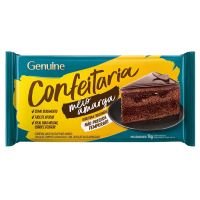 Chocolate para Cobertura em Barra Genuine Confeitaria Meio Amargo 1kg - Cod. 7896036099032
