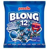 Pirulito Peccin Blong 12 Blue Pinta Língua com Chiclete 672g - Cod. 7896306615313
