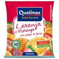Refresco em Pó Qualimax Laranja e Morango 1kg - Cod. 7891122116112