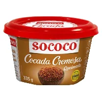 Cocada Cremosa Sococo Queimada 335g | Caixa com 12 Unidades - Cod. 7896004401393C12