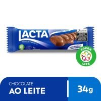 Chocolate Lacta Ao Leite 34g | Caixa com 12 Unidades - Cod. 7622210573384C12