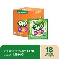 Refresco em P&oacute; Tang Lim&atilde;o 18g | Caixa com 18 Unidades - Cod. 7622210571540C18