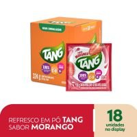 Refresco em P&oacute; Tang Morango 18g | Caixa com 18 Unidades - Cod. 7622210571724C18
