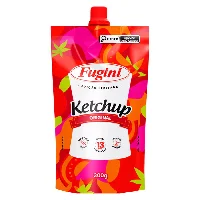 Catchup Fugini Tradicional Sachê 300g | Caixa com 36 Unidades - Cod. 7897517207557C36